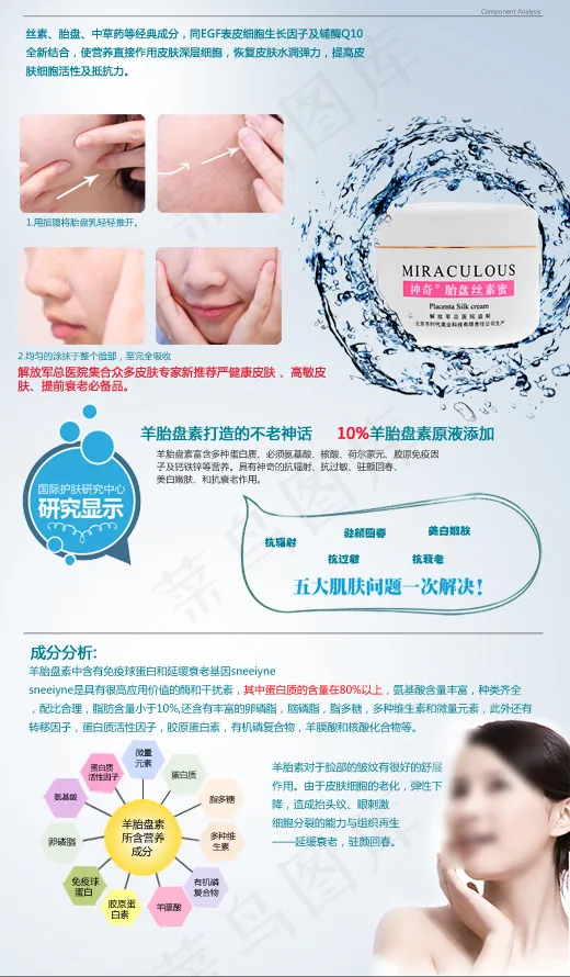 淘宝手机端宝贝详情页化妆品详情页模...psd模版下载