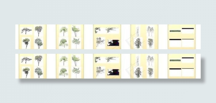 效果图制作配景素材之植物（室外）(503X567(DPI:72))psd模版下载