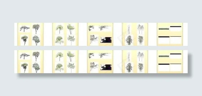 效果图制作配景素材之植物（室外）(503X567(DPI:72))psd模版下载