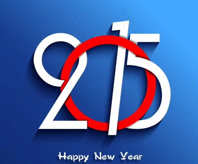 2015新年海报字体设计eps,ai矢量模版下载