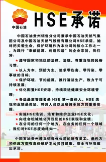 中国石油HSE承诺图片