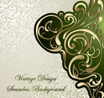 欧式花纹背景卡片图片