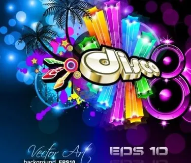 出色的动态音乐元素04矢量