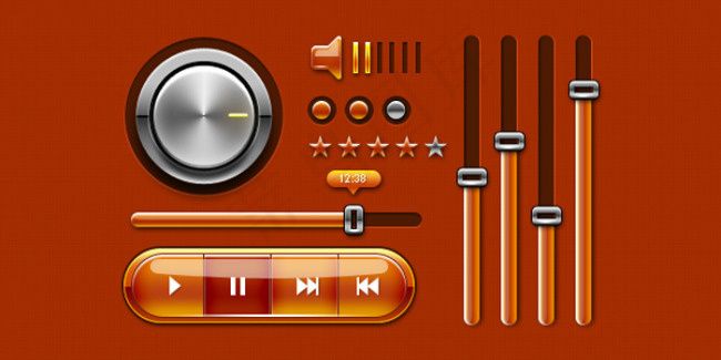 音乐播放器界面PSD素材psd模版下载