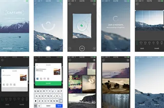 捕捉照片应用程序移动手机APP界面UI