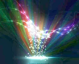 矢量彩色炫丽背景光线素材