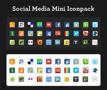 三十个常用的WEB2.0迷你PNG...