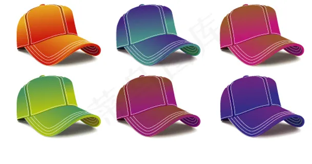时尚棒球帽矢量图 AI