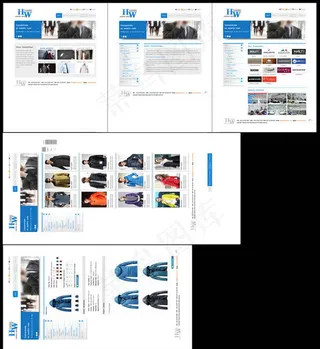 服饰企业官网psd素材