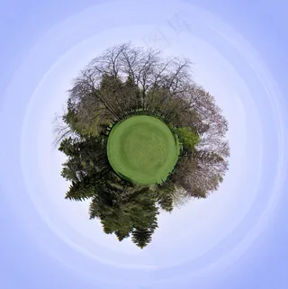 创意公园绿植摄影图片