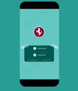 精致登录界面PSD素材