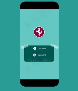 精致登录界面PSD素材