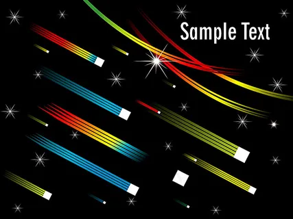 星光彩色线条背景素材