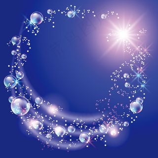 矢量情人节浪漫水晶边框素材