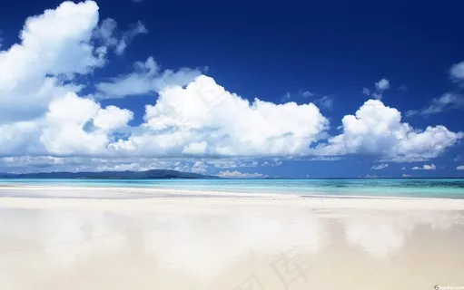 蓝天 海滩图片 蓝天 海滩图片