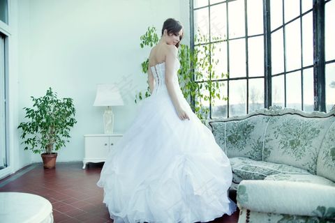 性感美丽的新娘背景图片