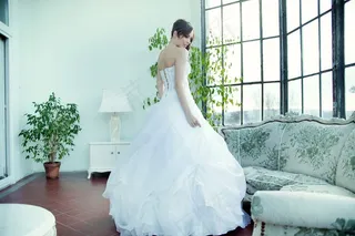 性感美丽的新娘背景图片