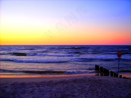 海岸夕阳景色图片 海岸夕阳景色图片