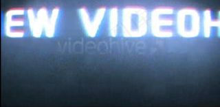 震撼数字化扭曲噪点字幕片头AE模板