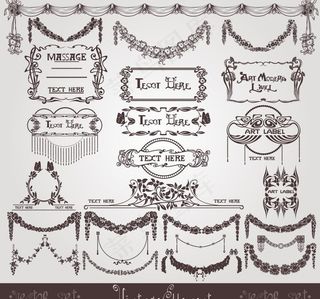 欧式花纹 古典花纹花边框图片