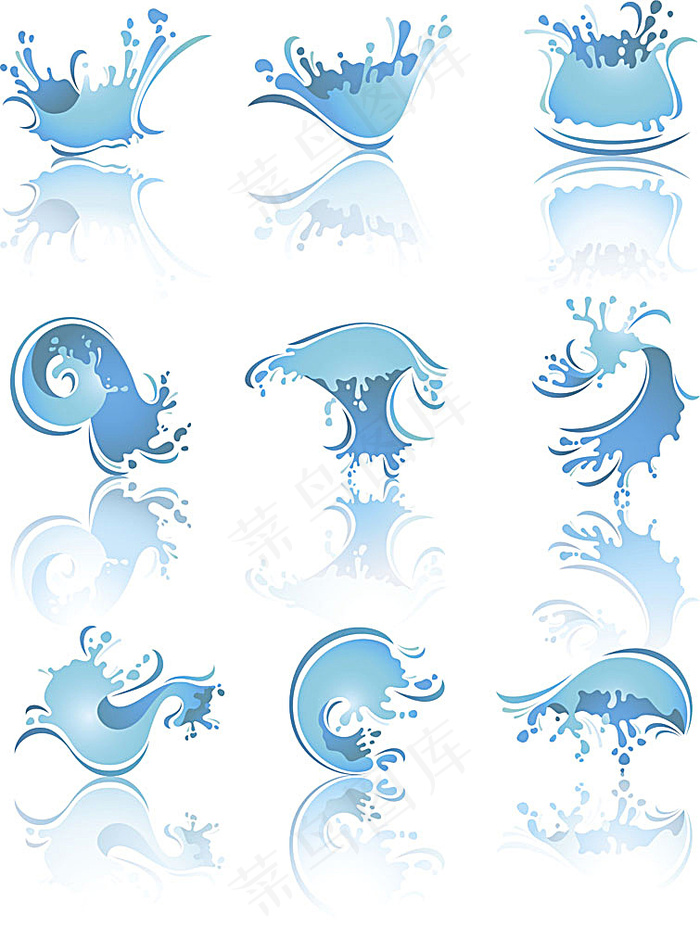 水浪花纹