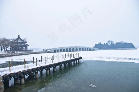 冬雪颐和园图片