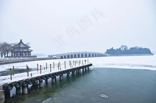 冬雪颐和园图片
