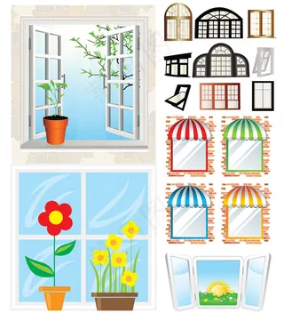 窗口矢量素材