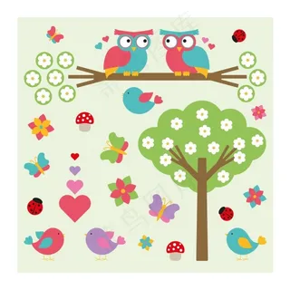 浪漫的动物情侣