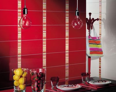 欧式新古典风格饭厅餐厅仿古砖瓷砖铺...