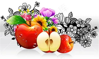 水果花纹素材矢量花纹素材