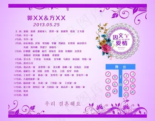 婚礼签到背景图片