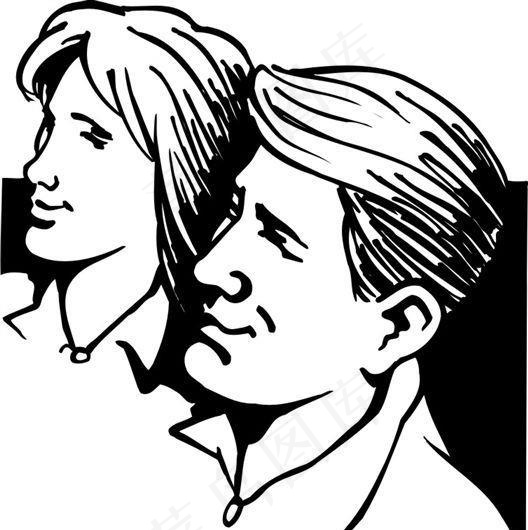 头像肖像 矢量头像 矢量 EPS格...