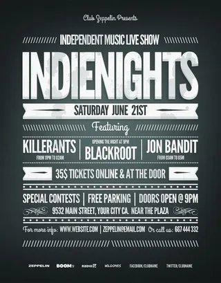 纯英文酷炫创意海报ＰＳＤ