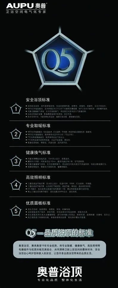 奥普浴顶q5 x展架图片eps,ai矢量模版下载