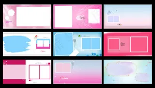 彩虹河系列儿童相册模板