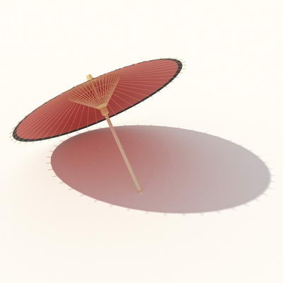 家居用品雨伞素材3d模型下载 5