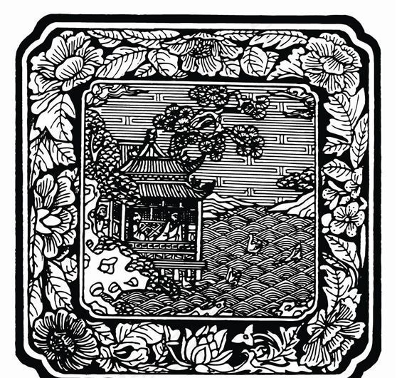元明时代 矢量版画 古典图案 矢量中华五千年 AI源文件_0409ai矢量模版下载