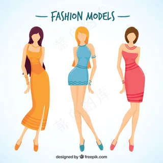 卡通人物扁平化可爱各种职业矢量素材