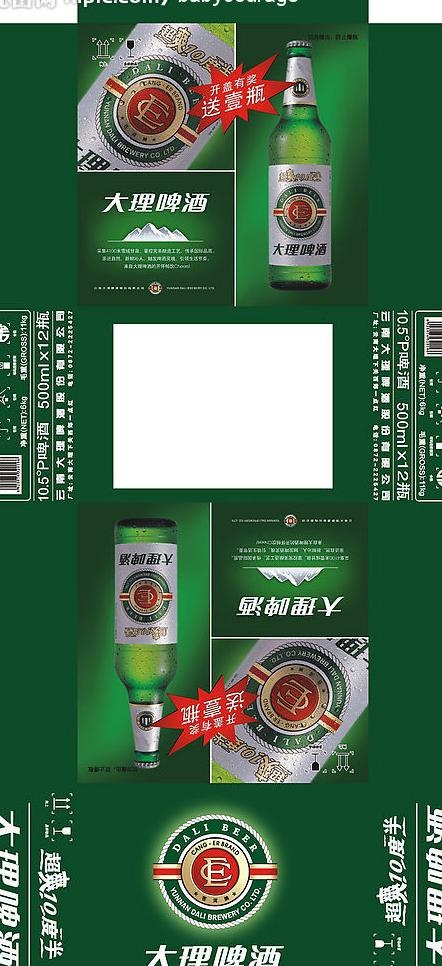 啤酒包装图片cdr矢量模版下载