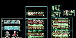 江苏六层住宅小区花园洋房建筑施工图
