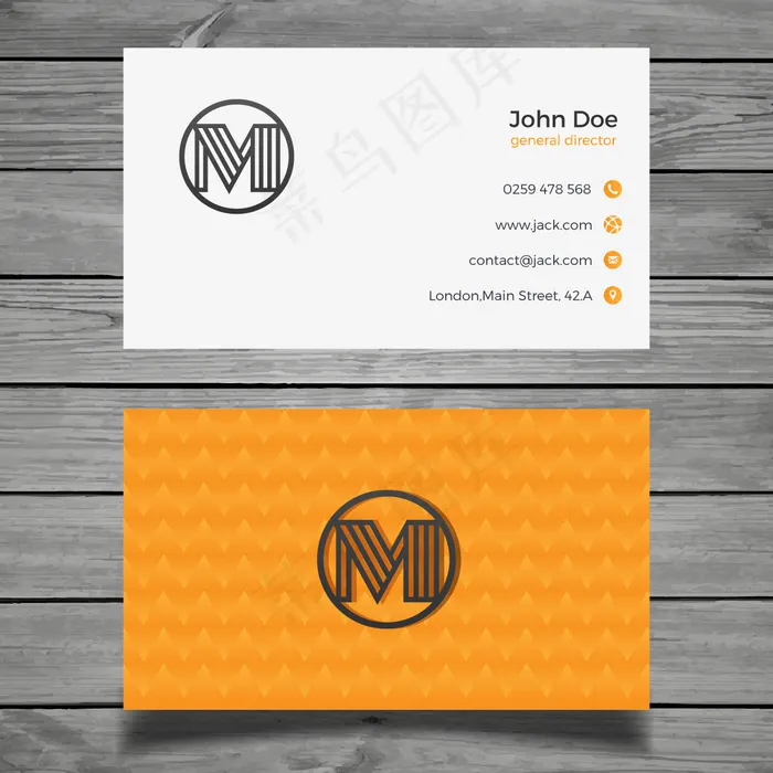 高档简洁大气商务名片矢量图ai矢量模版下载