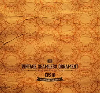 怀旧纸张 无缝欧式花纹花朵图片