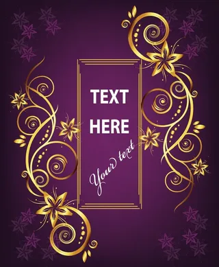 欧式金边花纹图片