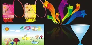 立体星星特色包包儿童画画杯子图片