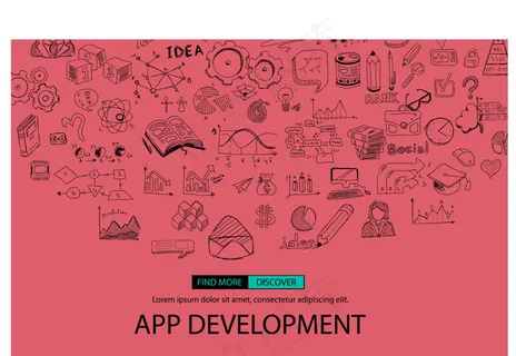 手绘素描创意海报设计矢量素材