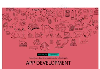 手绘素描创意海报设计矢量素材