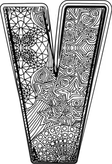 衬线字体的矢量插图