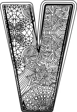 衬线字体的矢量插图