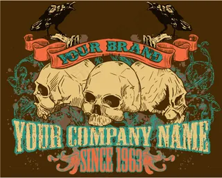 骷髅乌鸦创意AI下载免费下载